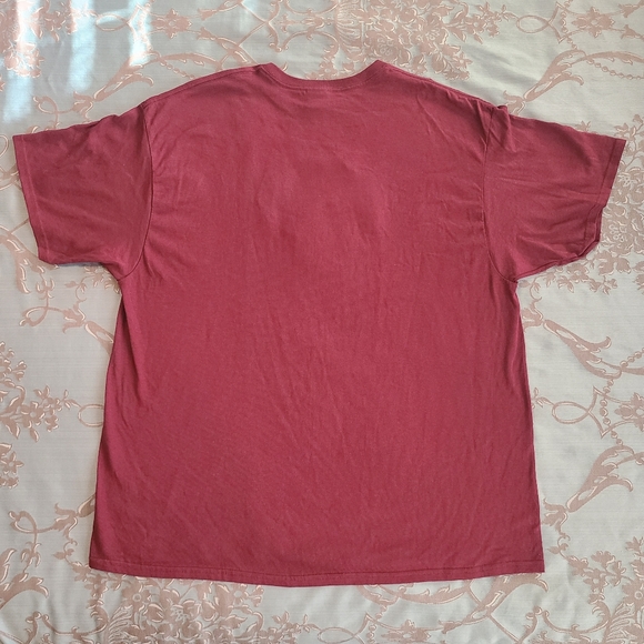Delta Pro Weight Las Vegas Nevada Embroidered Tee Shirt Burgundy Size 2XL - Picture 3 of 8